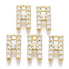 Brass Micro Pave Cubic Zirconia Charms KK-T060-05-H-G-NF-1