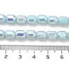 Imitation Jade Glass Beads Strands EGLA-D030-05D-4