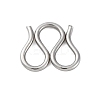 304 Stainless Steel S-Hook Clasps STAS-Z048-06P-01-1