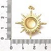 Brass Micro Pave Cubic Zirconia Pendants KK-Q043-25G-3