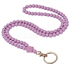 Rose Silicone ID Card Neck Strap Card Holder NJEW-SW00028-10-1
