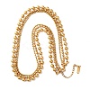 304 Stainless Steel 3 Layer Ball Chain Necklaces for Women NJEW-M107-04G-2