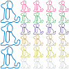 100Pcs Iron Paper Clips FIND-CP0002-79-1