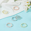 6Pcs 3 Colors Alloy Scarf Clips Brooches AJEW-LP0002-19-3