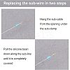 225Pcs 9 Style Brass Fishing Rolling Bearing Connector FIND-FH0003-27-2