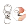Tarnish Resistant 304 Stainless Steel Swivel Lobster Claw Clasps X-STAS-R065-10-5