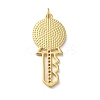 Rack Plating Brass Pave Cubic Zirconia Enamel Pendants KK-O142-30G-2