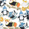 12Pcs 6 Styles Alloy Enamel Pendants ENAM-FP0002-62-4