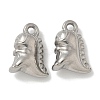 Anti-Tarnish 304 Stainless Steel Pendants STAS-Q334-19P-1