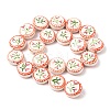 Flower Theme Handmade Porcelain Beads LAMP-D303-06C-01-2