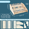 3-Layer Wooden Craft Paint & Brash Rack DIY-WH0401-04-2