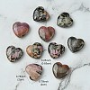 Natural Rhodonite Heart Palm Stone G-YW0001-54-3