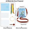 Daisy Pattern Embroidery Starter Crossbody Bag Making Kit DIY-WH0308-155-2