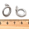 304 Stainless Steel Chunky Oval Studs Earrings for Women EJEW-K306-28P-5
