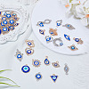40Pcs Zinc Alloy Rhinestone Connector Charms & Pendants Kits FIND-HY0004-30-4