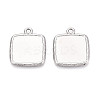 304 Stainless Steel Pendant Cabochon Settings STAS-N108-74P-1