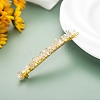 Natural Quartz Crystal Chip & Metal Hair Bobby Pins PW-WG30375-07-1