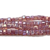 Baking Painted Glass Beads Strands DGLA-F002-05-2