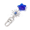 Evil Eye Lampwork Pendant Decorations HJEW-JM01997-04-5