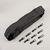 Nylon Closed-end Zipper and Zinc Alloy Zipper Sliders Zipper Head DIY-BC0011-64-5