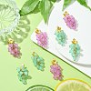 10Pcs 2 Colors Imitation Jade Glass Pendants FIND-CJ0002-05-5