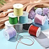 9 Rolls 9 Colors Nylon Braided Cord NWIR-YW0001-16-5