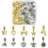 20Pcs 20 Styles Tibetan Style Alloy European Dangle Charms FIND-FS0002-02-1