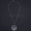 Non-Tarnish 201 Stainless Steel Pendant Necklaces NJEW-S105-JN603-45-1-2