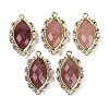 Natural Strawberry Quartz Faceted Horse Eye Links G-B126-02G-09-1