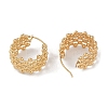 Ion Plating(IP) 201 Stainless Steel Hoop Earrings LS-EJEW-I309-29G-2