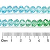 Transparent Painted Glass Beads Strands DGLA-A034-T6mm-A17-3