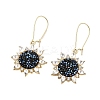 Alloy Rhinstone Hoop Earrings LS-EJEW-K280-02-1