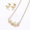 304 Stainless Steel Jewelry Sets SJEW-O090-14G-1