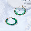 1 Pair 304 Stainless Steel Hoop Earrings For Women EJEW-LP0011-06D-3