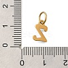 Ion Plating(IP) 304 Stainless Steel Enamel Alphabet Charms STAS-F308-02G-Z-3