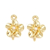 Brass with ABS Plastic Imitation Pearl Connector Charms KK-Z151-01G-01-1