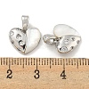 Brass Micro Pave Clear Cubic Zirconia Pendants KK-P275-16P-3