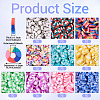 70G 10 Colors Handmade Polymer Clay Beads CLAY-TA0001-76-4