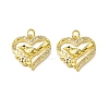 Brass Micro Pave Cubic Zirconia Bird Pendants KK-E068-VB010-2