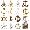 90Pcs 15 Style Tibetan Style Alloy Pendants TIBEP-SC0002-15-1