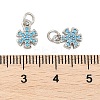 Brass Micro Pave Cubic Zirconia Pendants KK-U056-12P-3