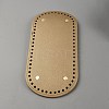 Oval PU Leather Knitting Crochet Bags Nail Bottom Shaper Pad PURS-WH0001-63A-1