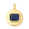 Brass with Cubic Zirconia Pendants KK-K339-01G-03-1