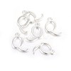 Silver Color Plated Alloy Letter Pendants PALLOY-J718-01S-Q-2