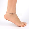 Fashion Tibetan Style Alloy Infinity Anklets AJEW-AN00071-03-5