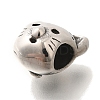 304 Stainless Steel European Beads STAS-G350-06AS-2