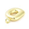 Rack Plating Brass Balloon Letter Pendants KK-C050-01G-D-2
