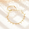304 Stainless Steel Curb Chain Link Bracelets for Women BJEW-U023-06G-2