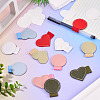 12Pcs 12 Colors Imitation Leather Self-adhesion Pen Holder AJEW-TA0002-60-7