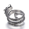 316 Surgical Stainless Steel Wide Band Rings RJEW-F054-03AS-21mm-3